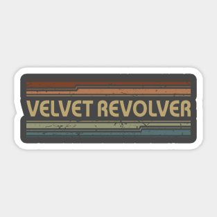 Velvet Revolver Retro Lines Sticker